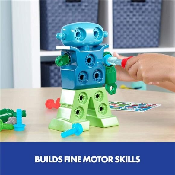 Kids Educational Insights Design & Drill Robot Take Apart Toy 23-Pieces Ages 3+ - Picture 2 of 6